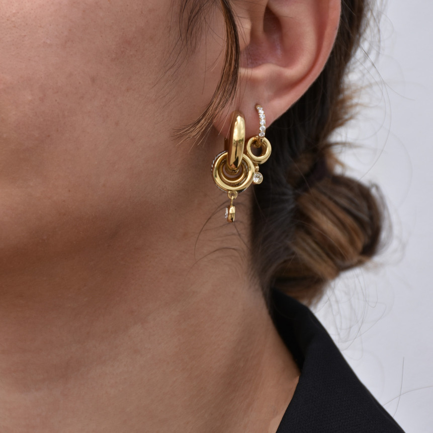 Argolas Glamour com pendentes