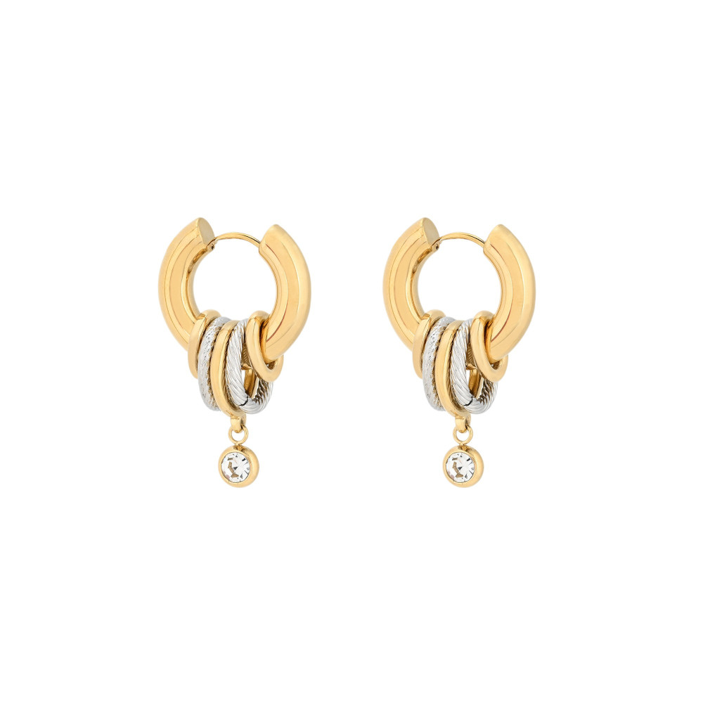 Aros Glamour con pendientes