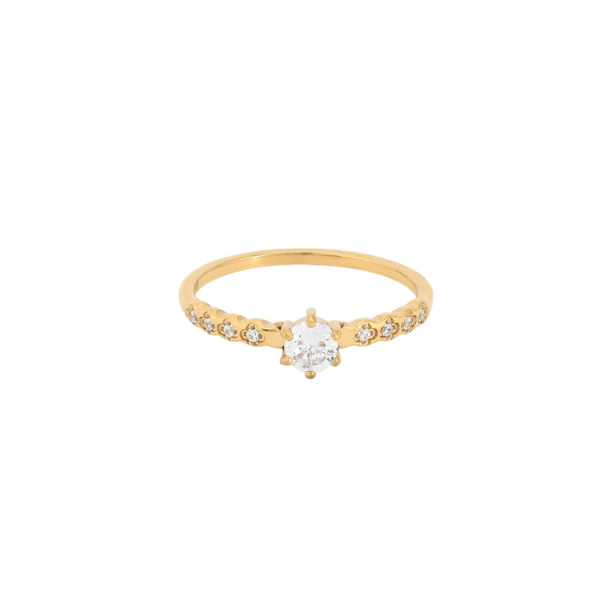 Anel Delicate com zircônias