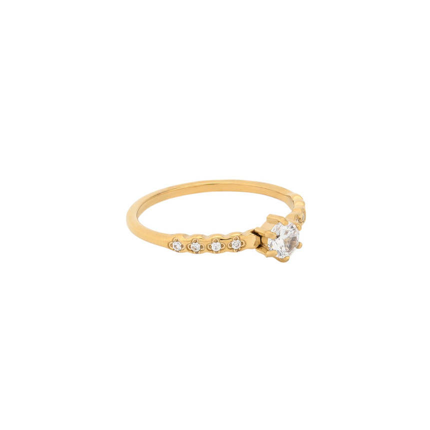 Anel Delicate com zircônias