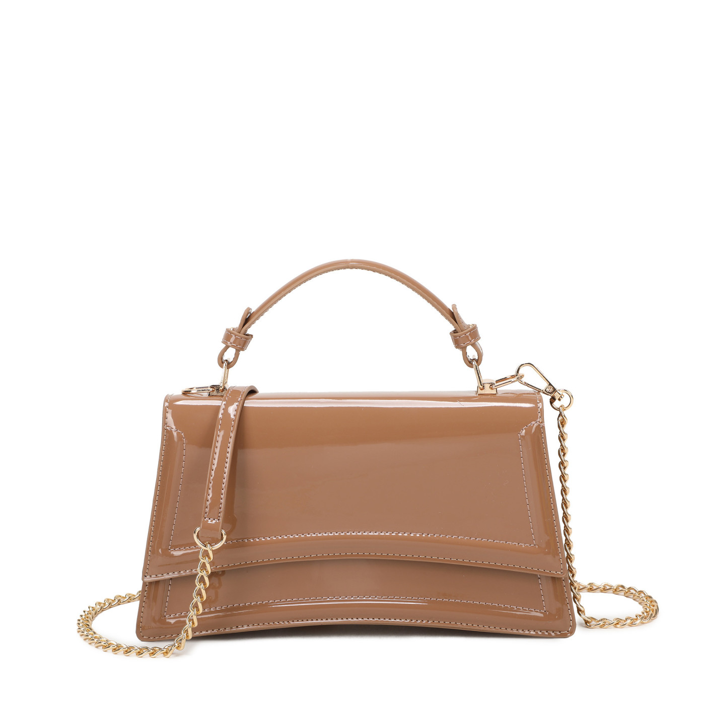 Borsa a tracolla in vernice