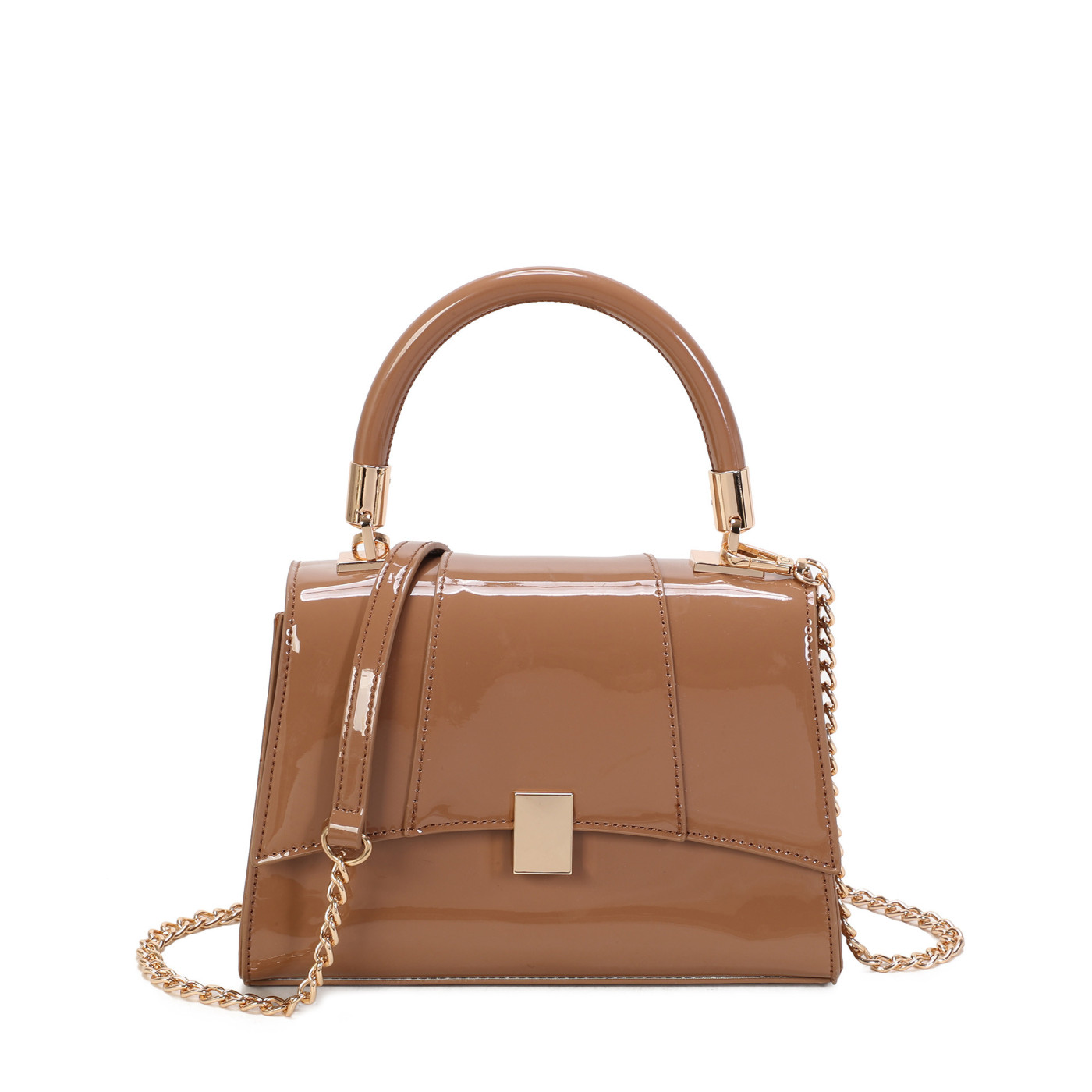 Borsa a tracolla in vernice