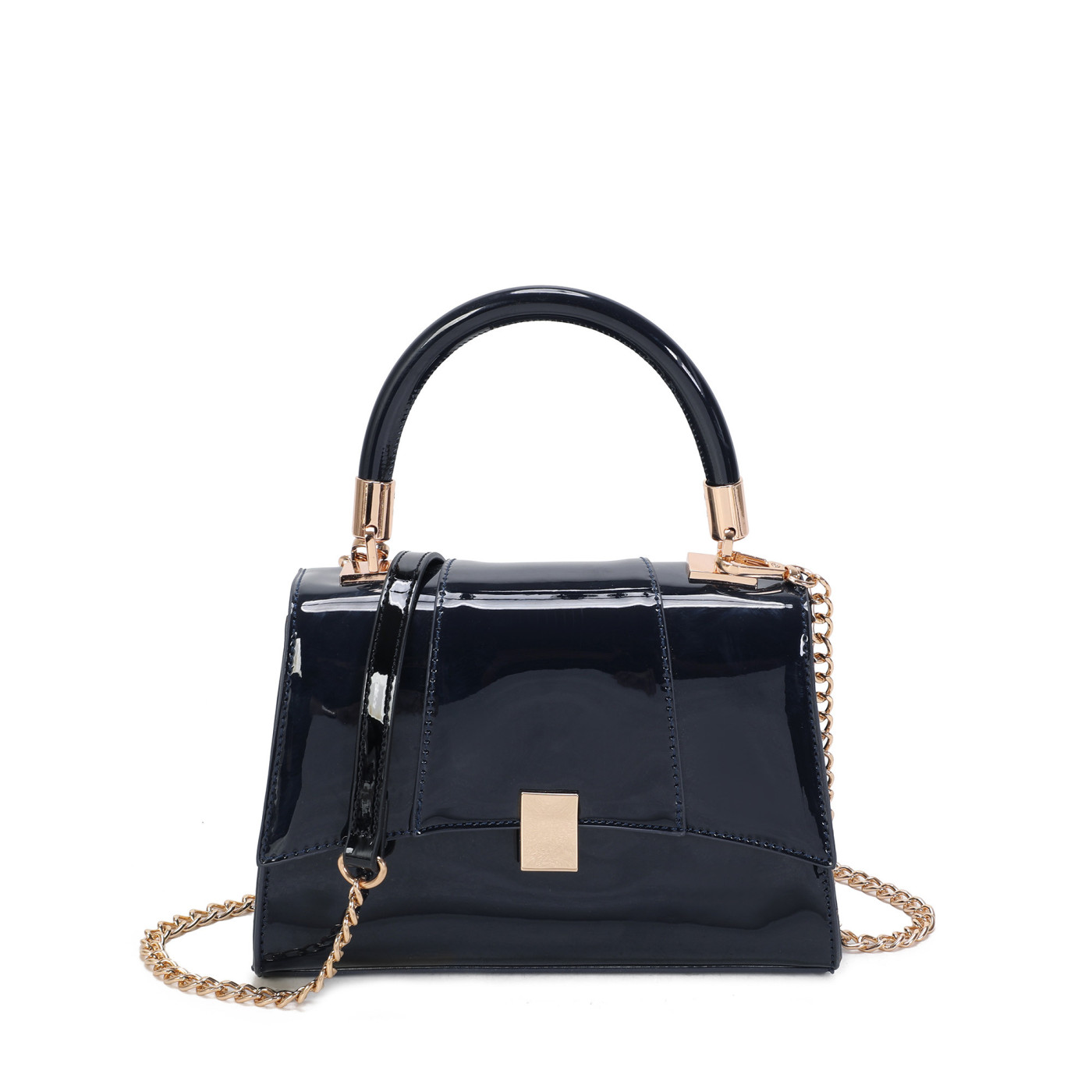 Borsa a tracolla in vernice