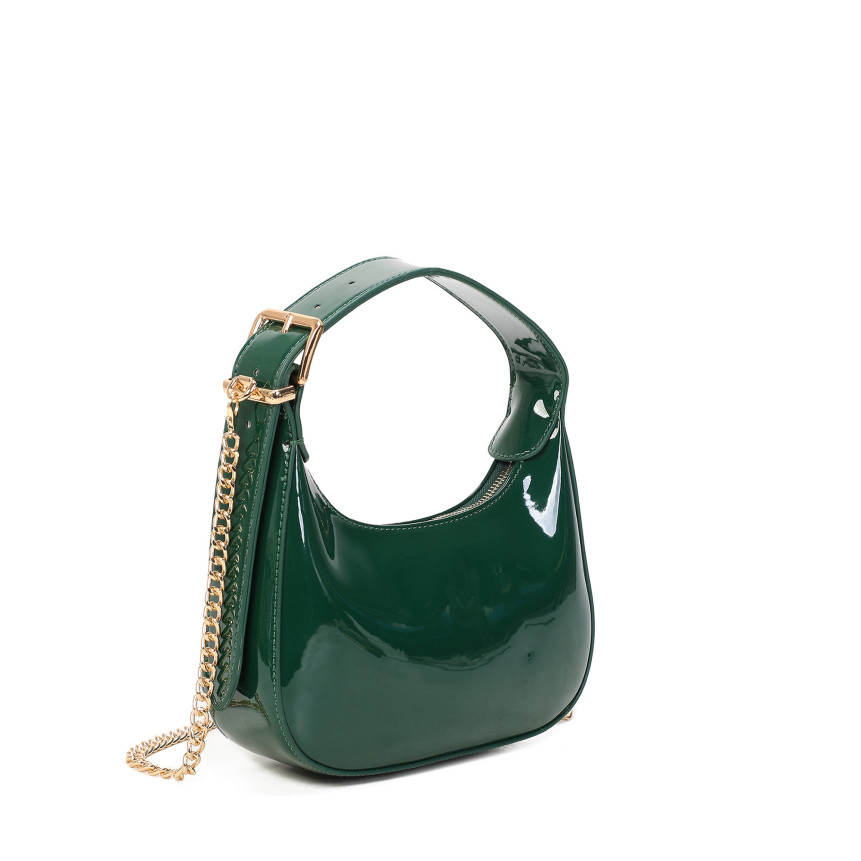 Patent leather handbag