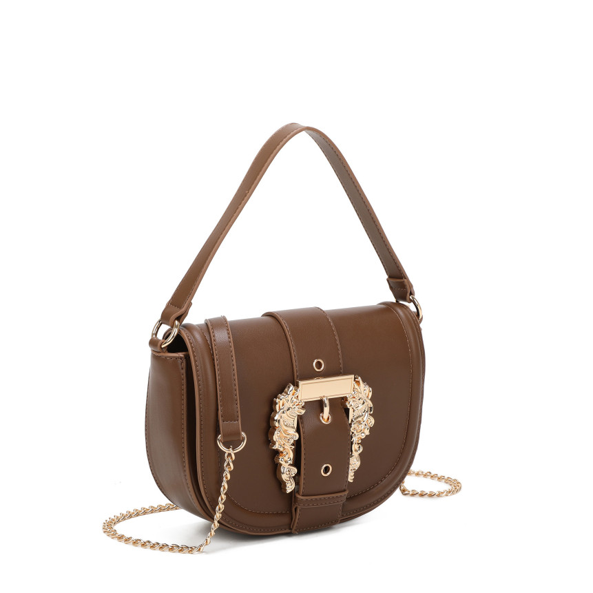 Shoulder bag with gold details