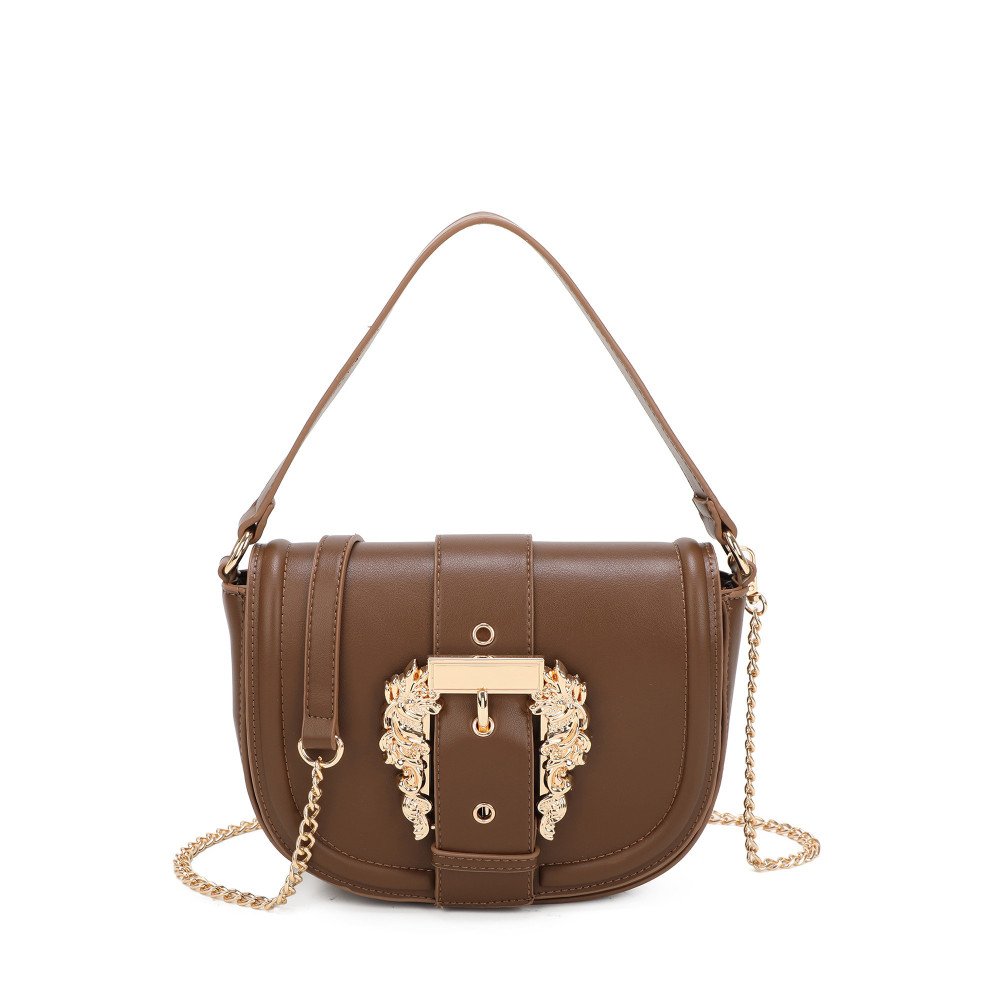 Shoulder bag with gold details