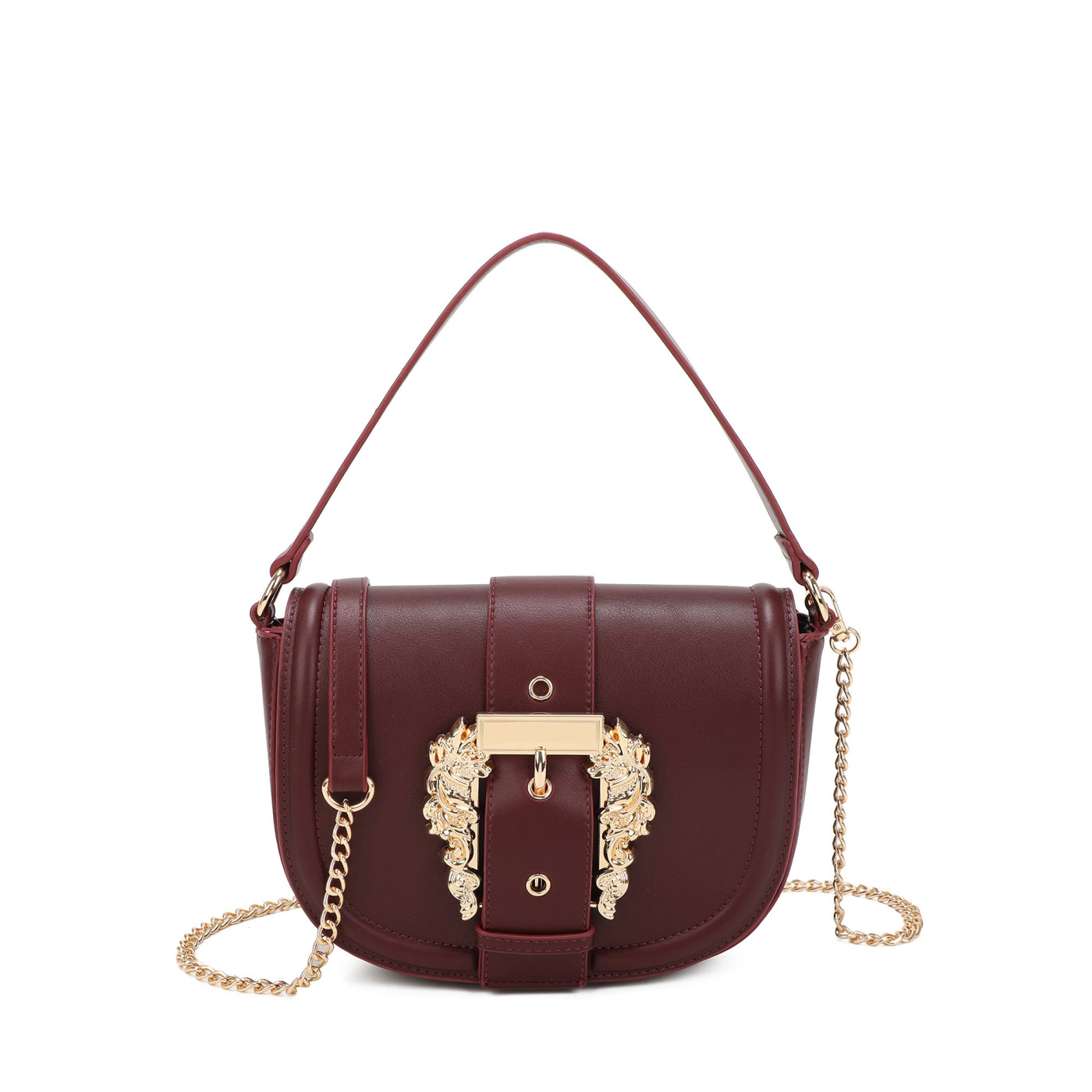 Shoulder bag with gold details