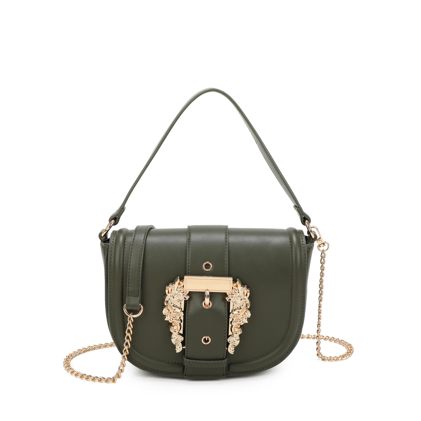 Shoulder bag with gold details