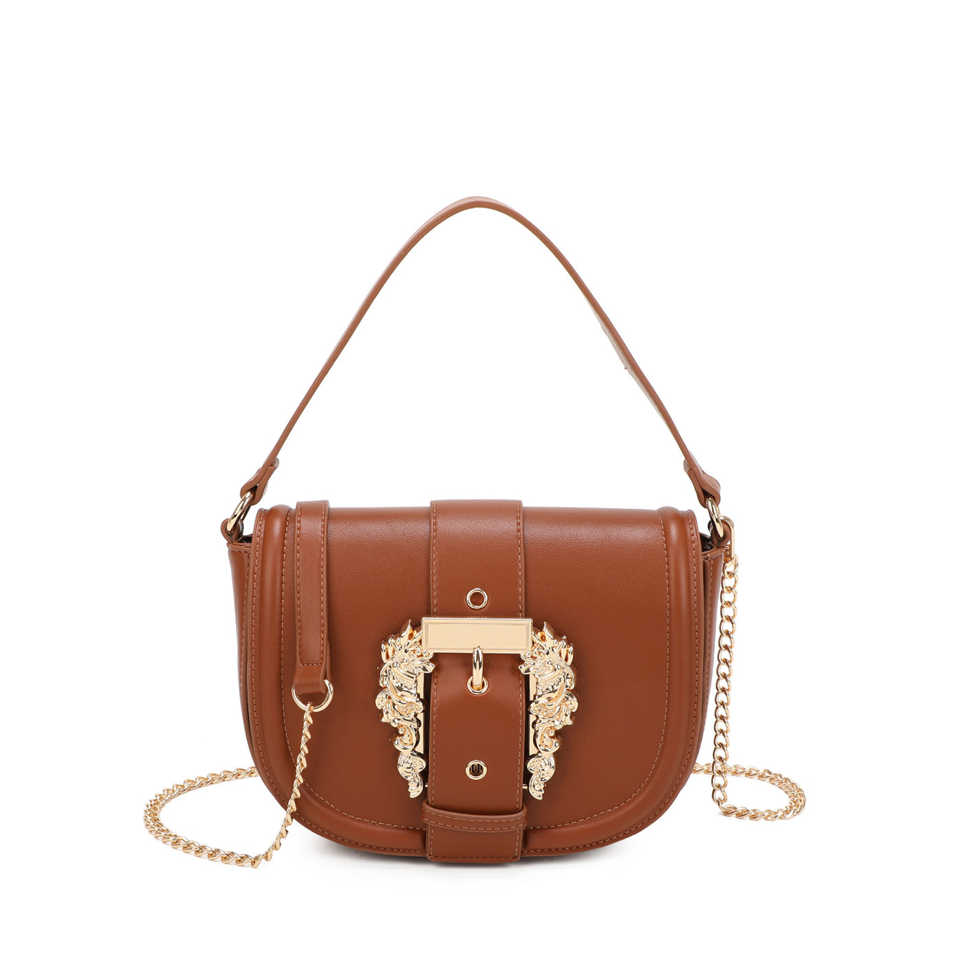 Shoulder bag with gold details