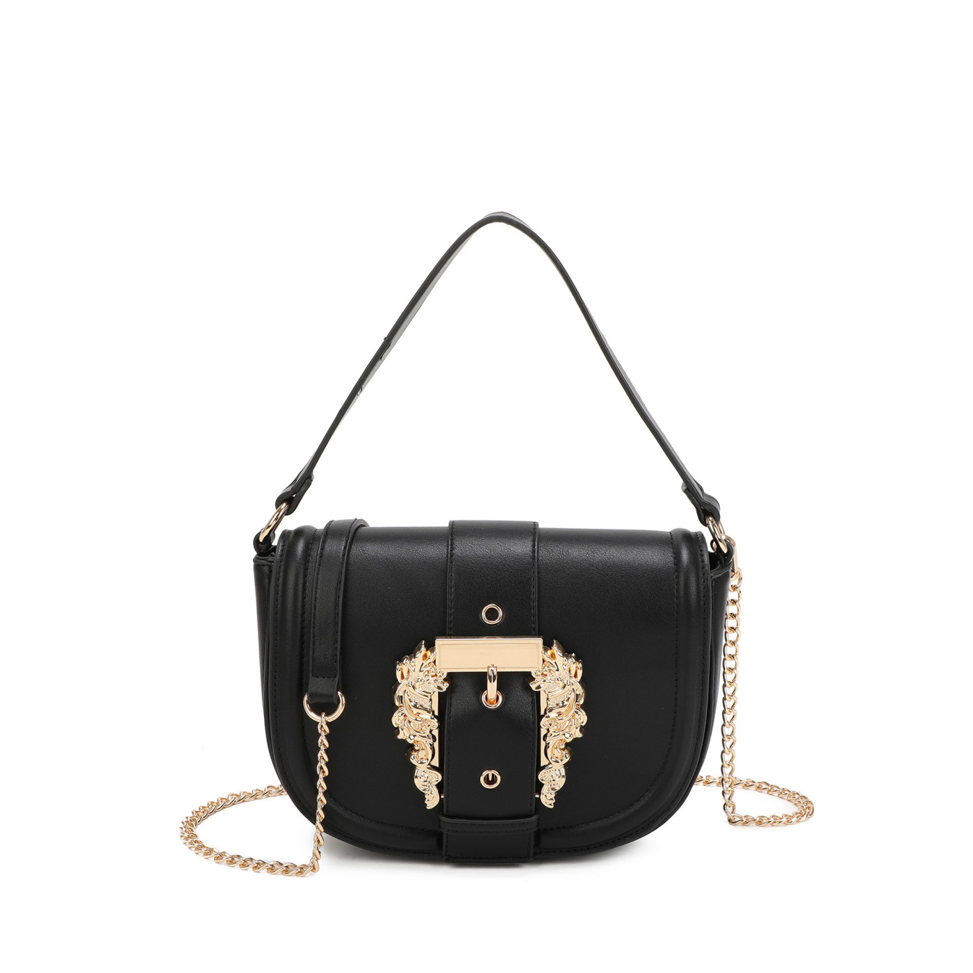 Shoulder bag with gold details