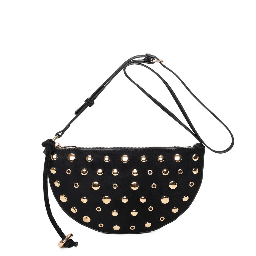 Bolso bandolera con tachuelas