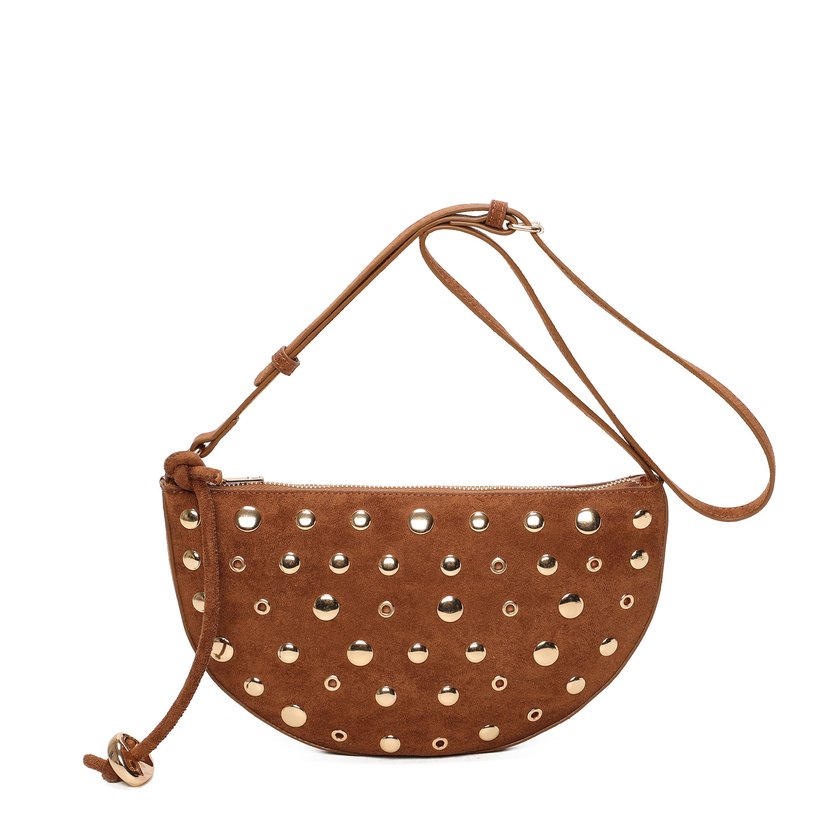 Bolso bandolera con tachuelas