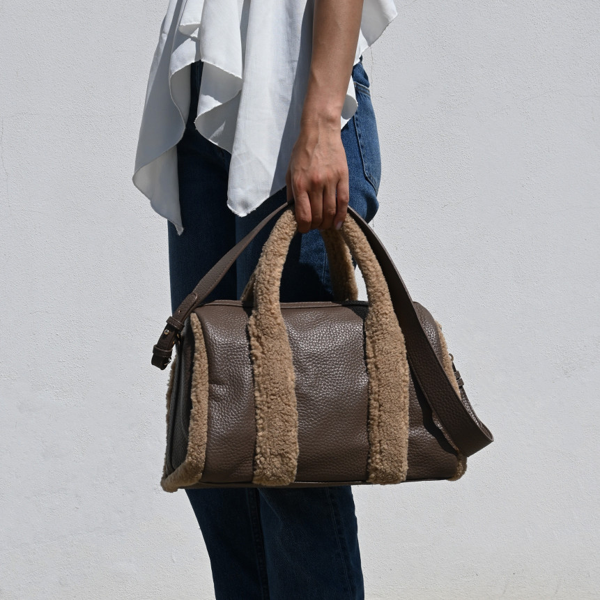 Borsa a tracolla con peluche