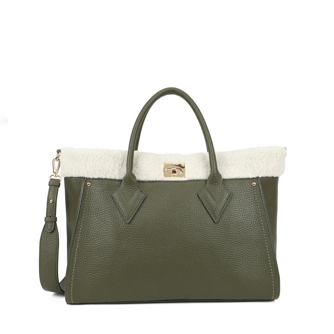 Sac Shopper avec fourrure
