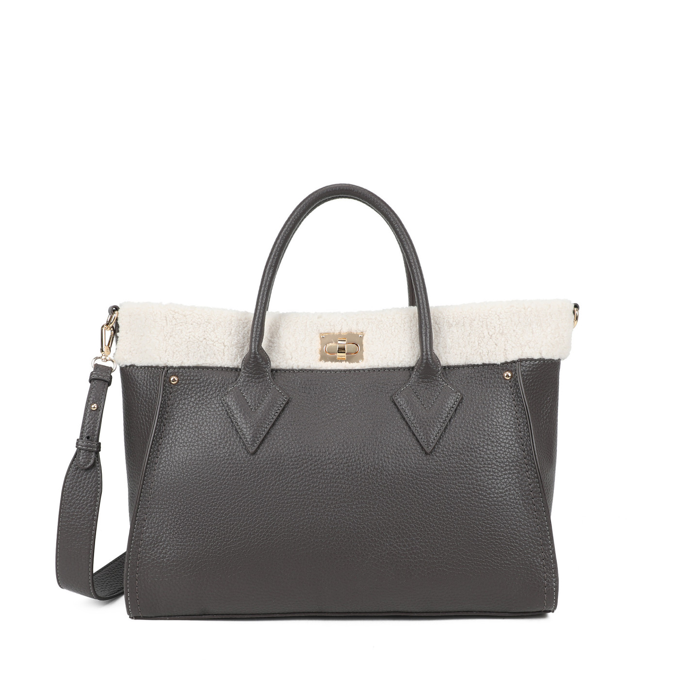 Sac Shopper avec fourrure