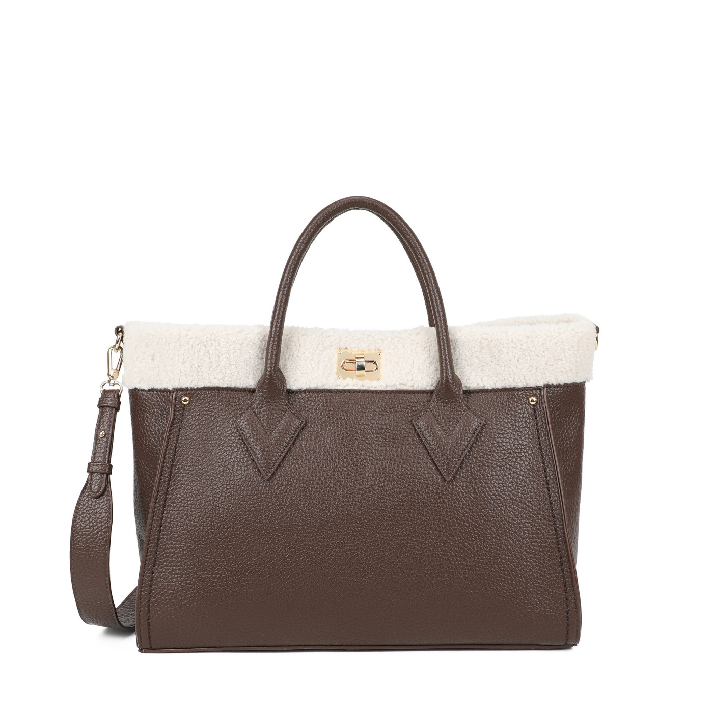 Sac Shopper avec fourrure