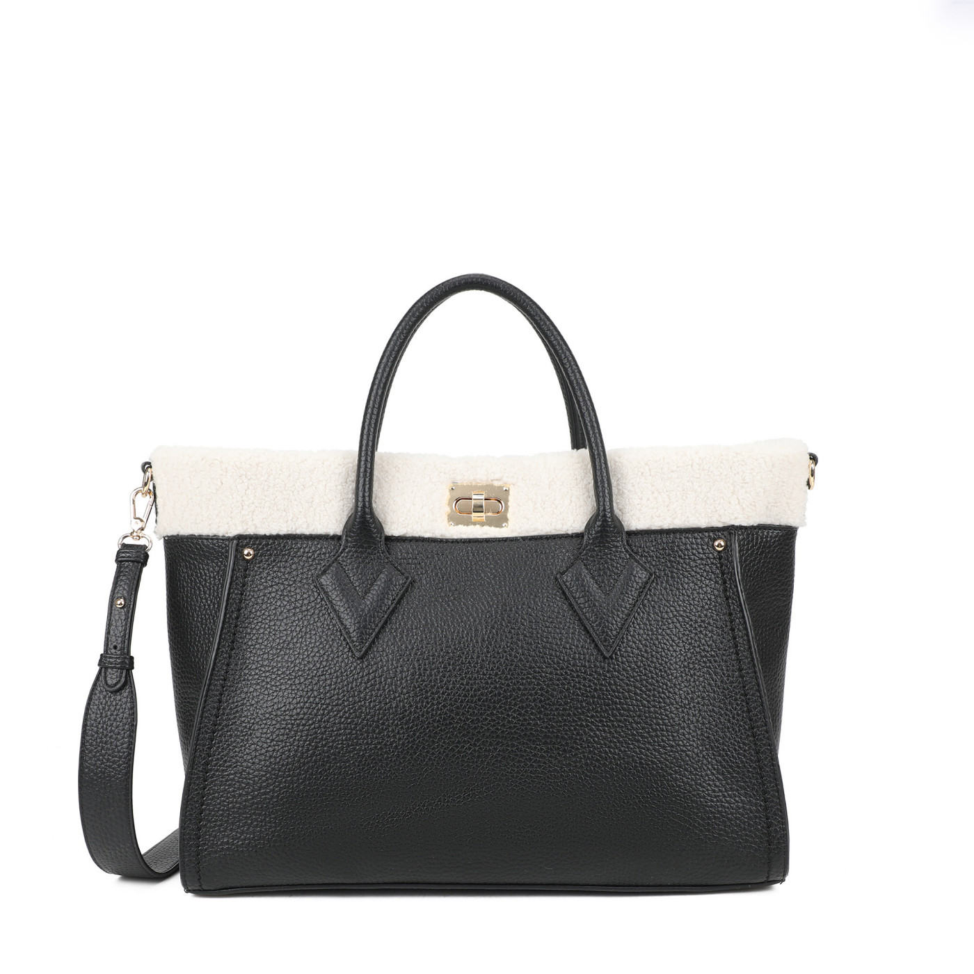 Sac Shopper avec fourrure