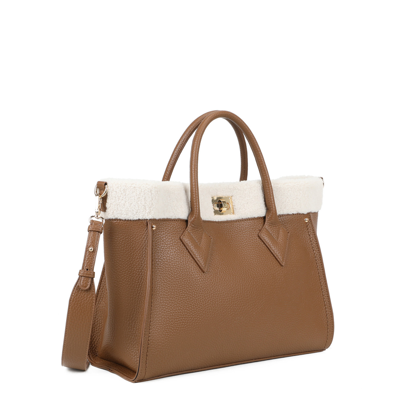 Sac Shopper avec fourrure