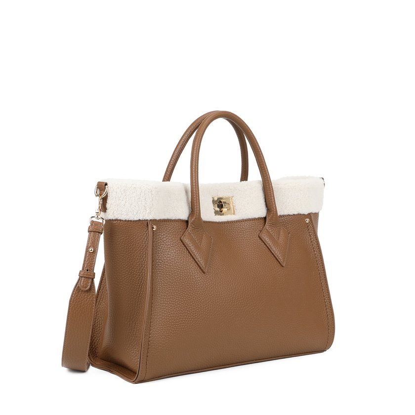 Mala Shopper com pelinho