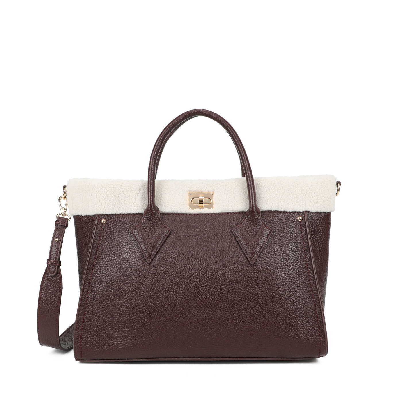 Sac Shopper avec fourrure