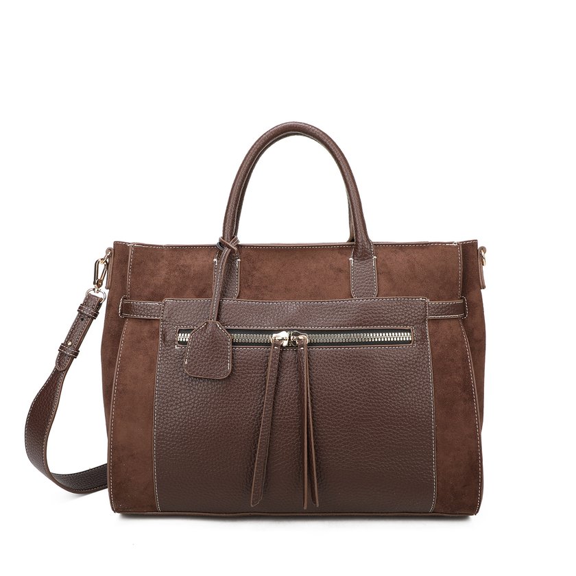 Sac Shopper en daim
