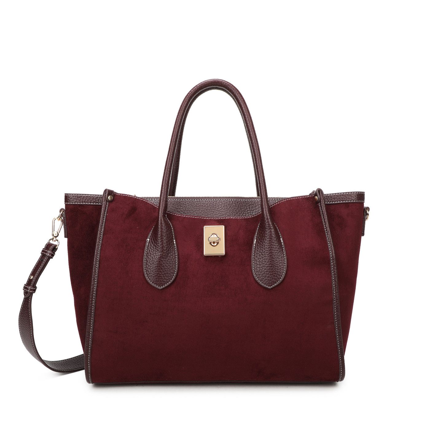 Sac Shopper en tissu daim