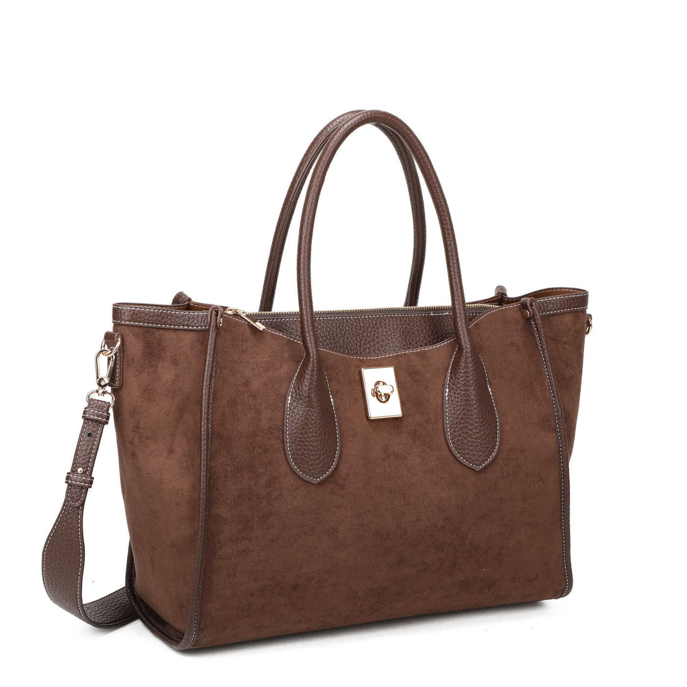 Sac Shopper en tissu daim
