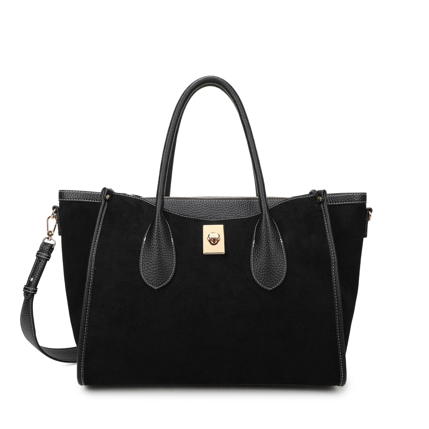Sac Shopper en tissu daim