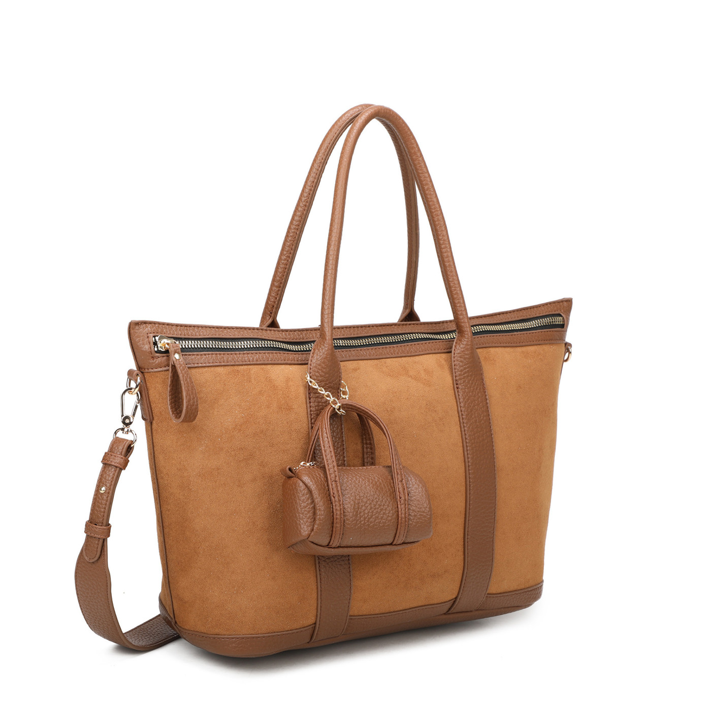 Sac Shopper en tissu daim