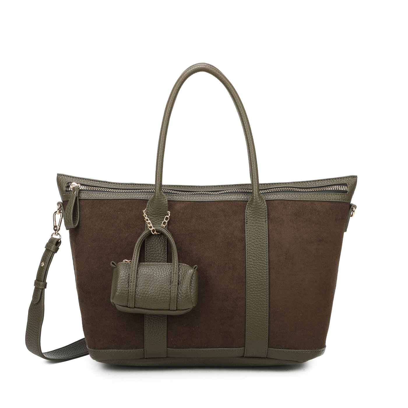 Sac Shopper en tissu daim