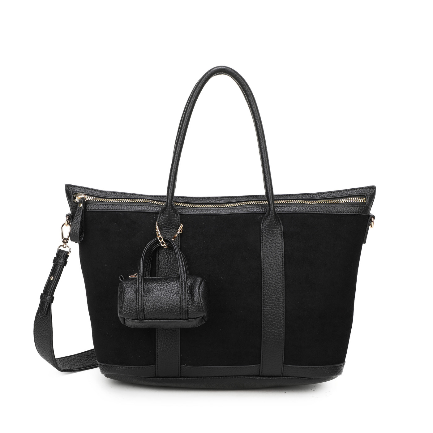 Sac Shopper en tissu daim