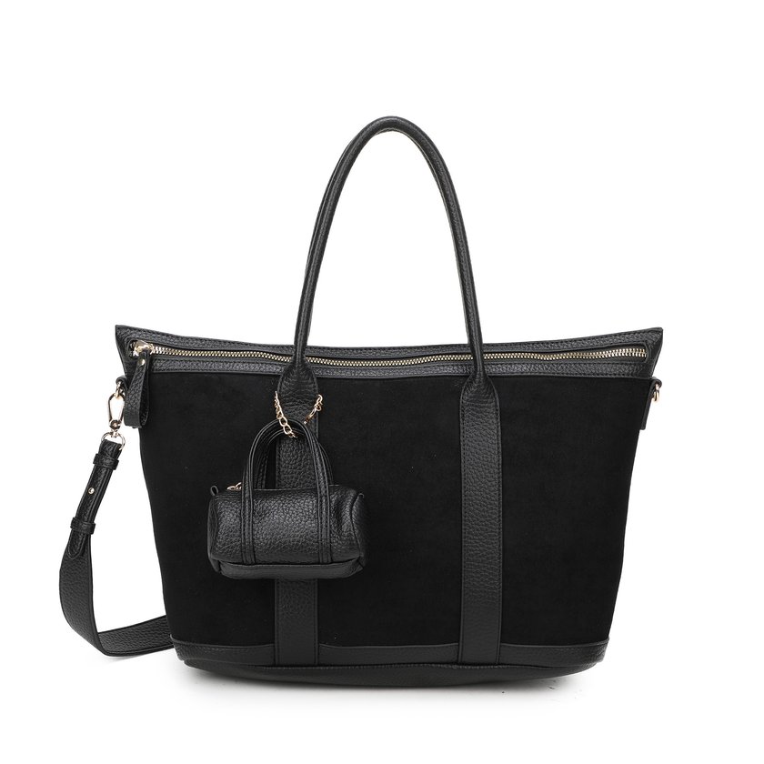 Sac Shopper en tissu daim