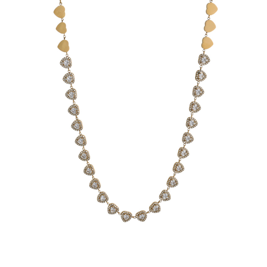 Prestige necklace with hearts