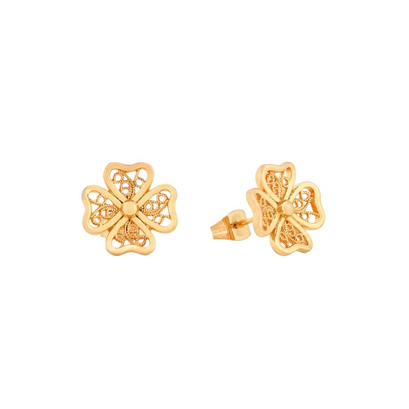 Boucles d'oreilles Encantos trèfle traditionnel