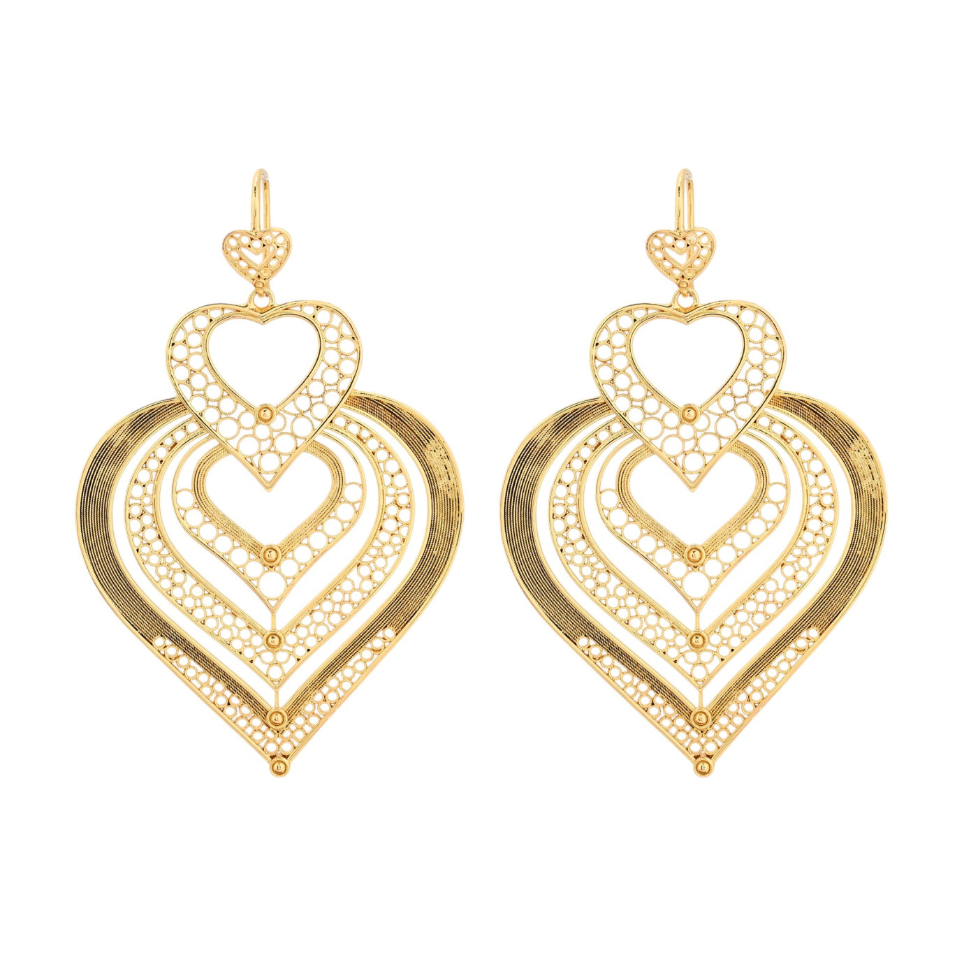 Boucles d'oreilles Encantos cœur Traditionnel