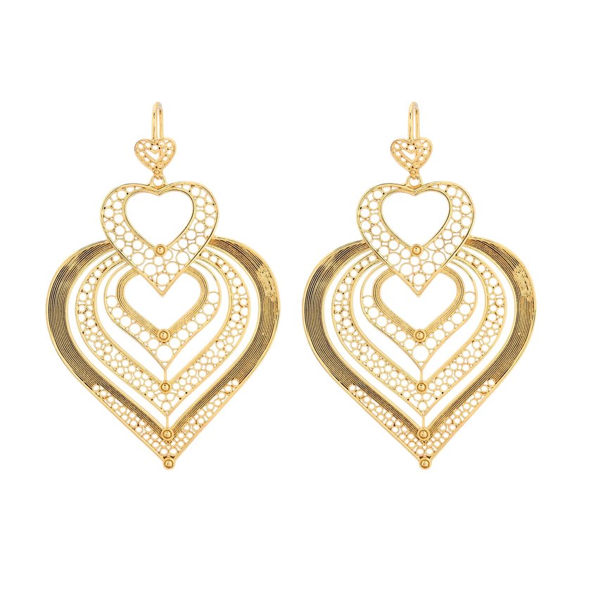 Boucles d'oreilles Encantos cœur Traditionnel