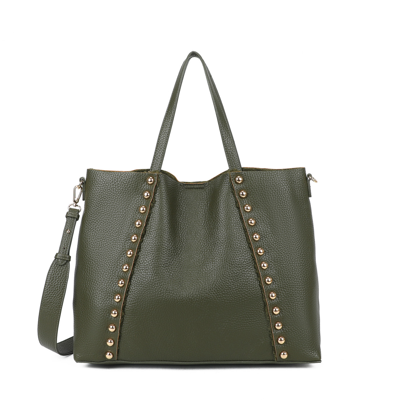 Bolso Shopper con tachuelas