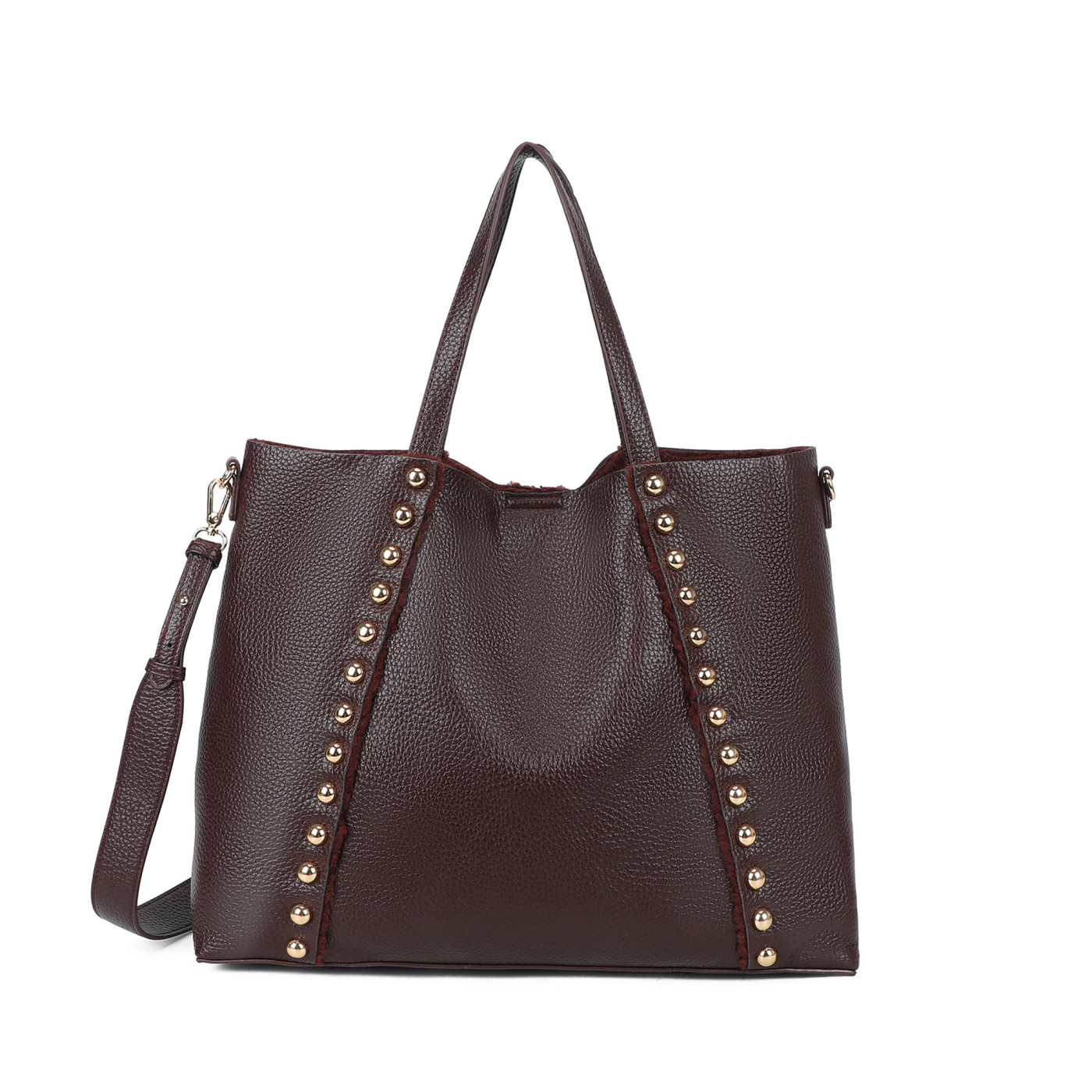 Bolso Shopper con tachuelas