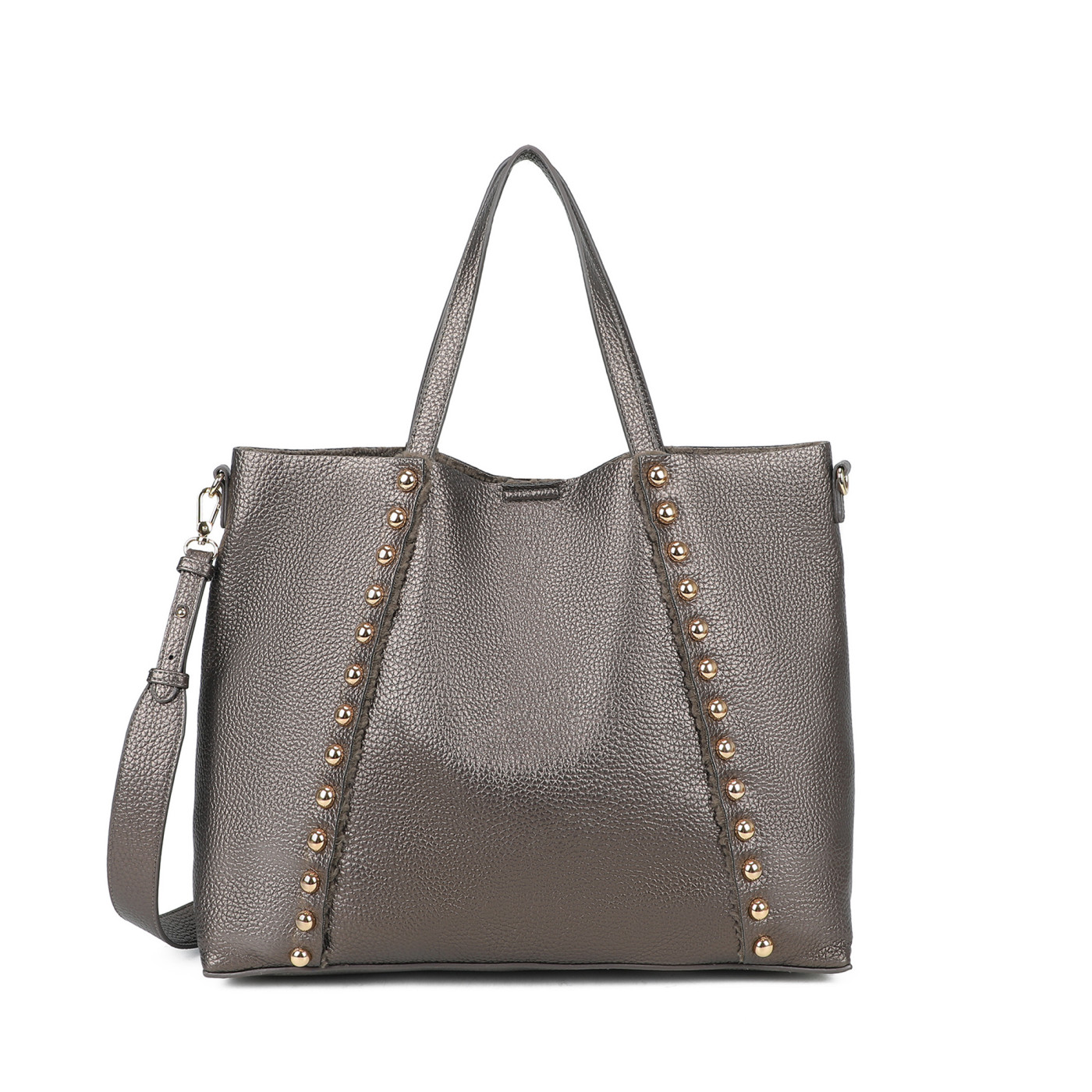Bolso Shopper con tachuelas
