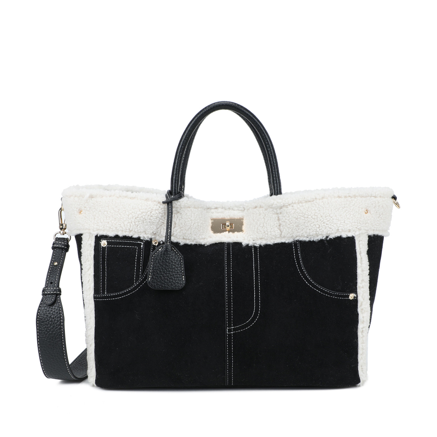 Mala Shopper com pelinho