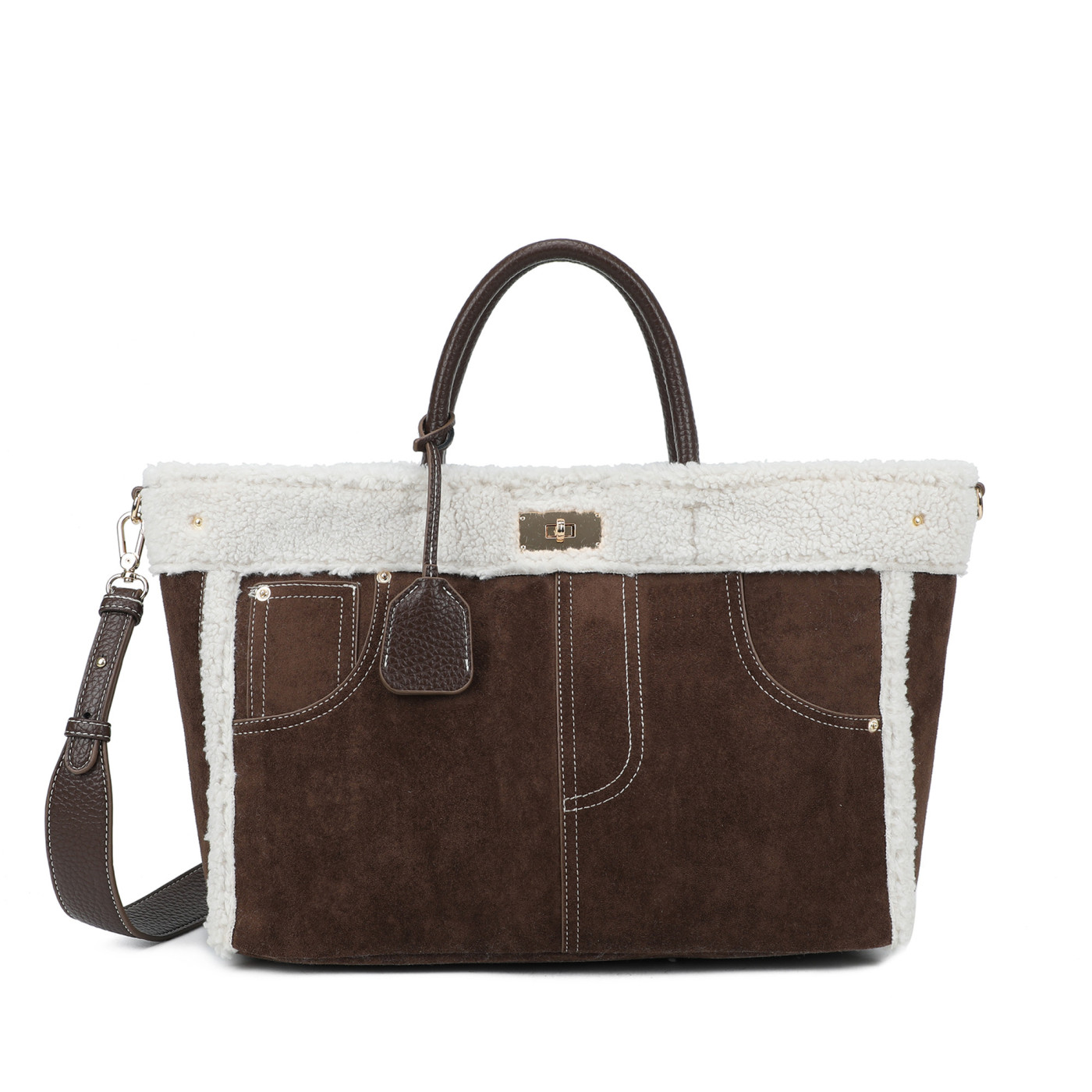 Mala Shopper com pelinho