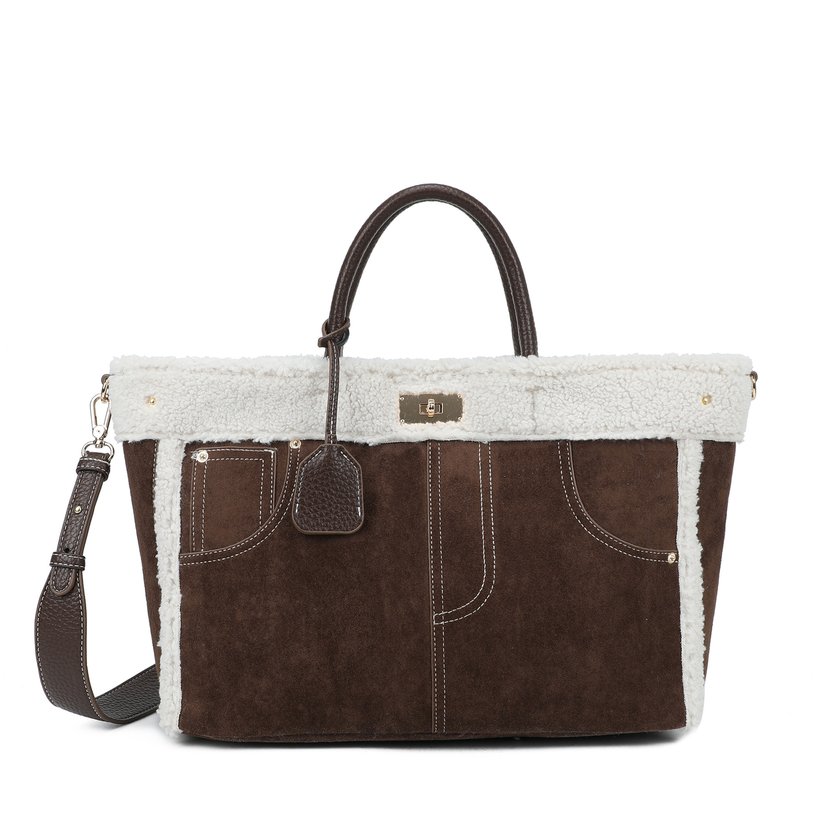 Mala Shopper com pelinho