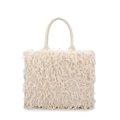 Sac Shopper avec poils et plumes Sac Shopper avec poils et plumes