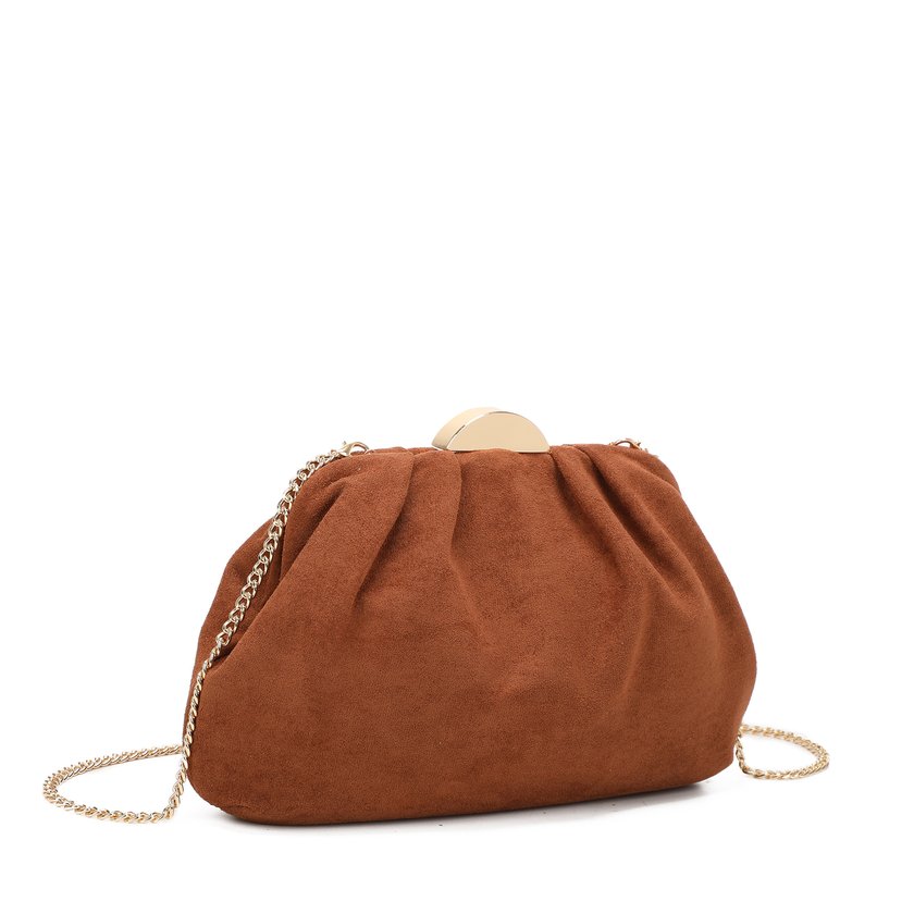 Suede shoulder bag