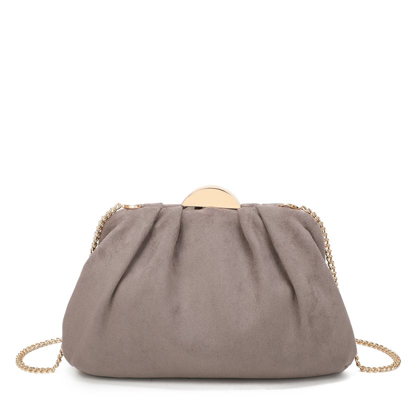Suede shoulder bag