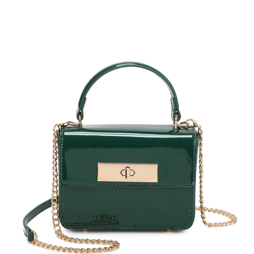 Bolso bandolera en charol