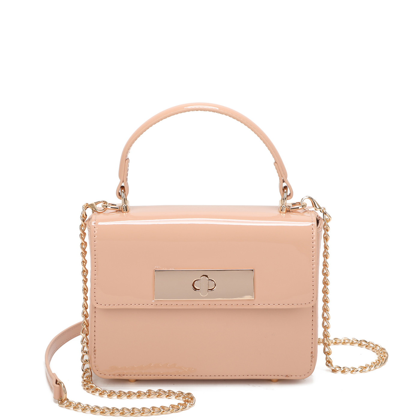 Bolso bandolera en charol