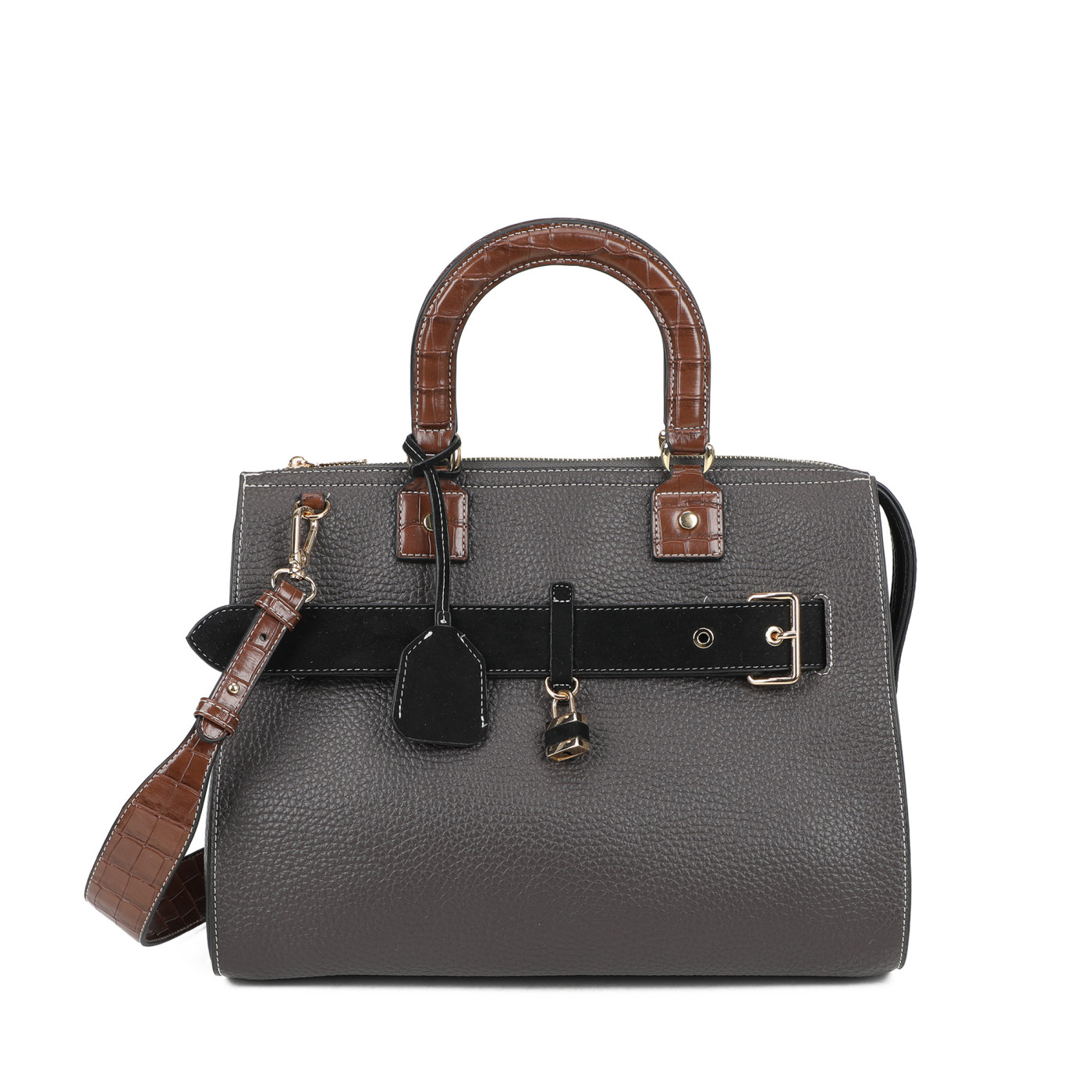 Bolso Shopper con asa en cocodrilo