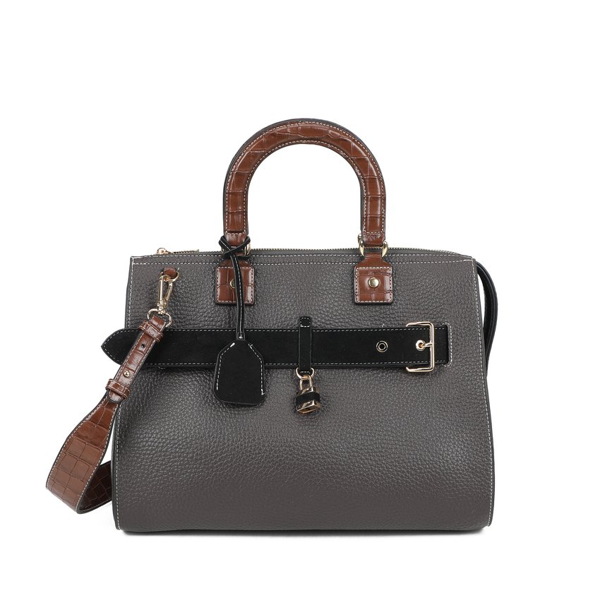 Mala Shopper com alça em croco