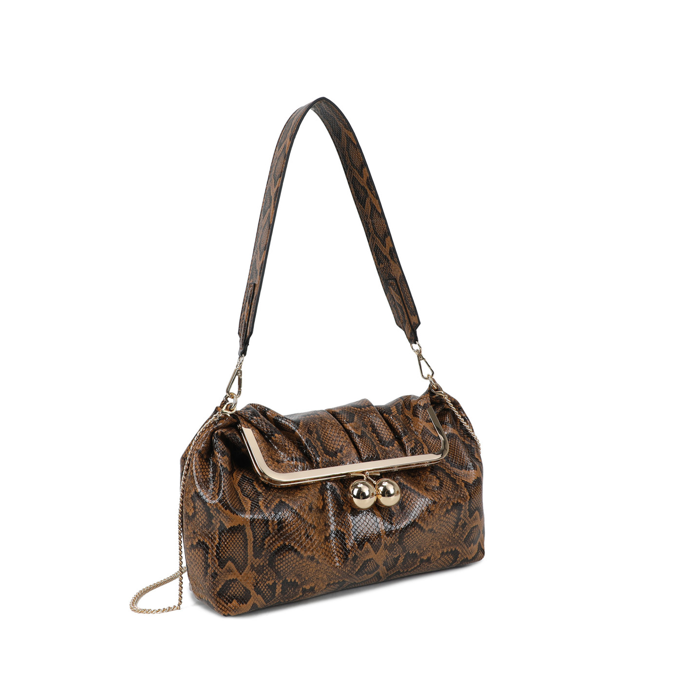 Borsa a tracolla con stampa animale